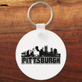 Pittsburgh Skyline Sleutelhanger (Voorkant)