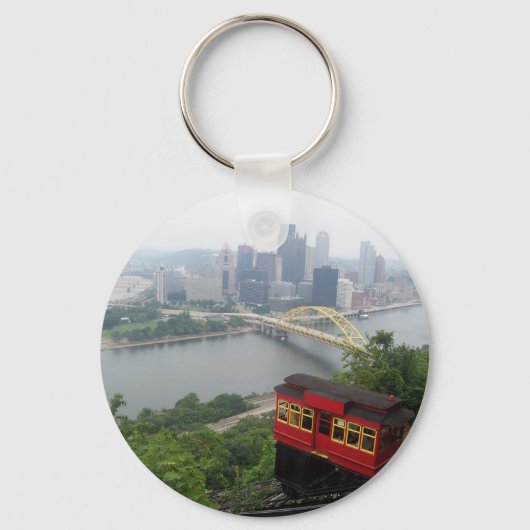 Pittsburgh Skyline Sleutelhanger (Voorkant)