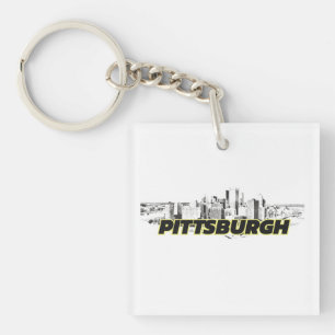 Pittsburgh Skyline Sleutelhanger