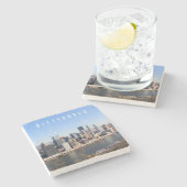 Pittsburgh Skyline Stone Onderzetter (Zijkant)