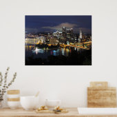Pittsburgh Skyline sur Dusk Poster (Cuisine)
