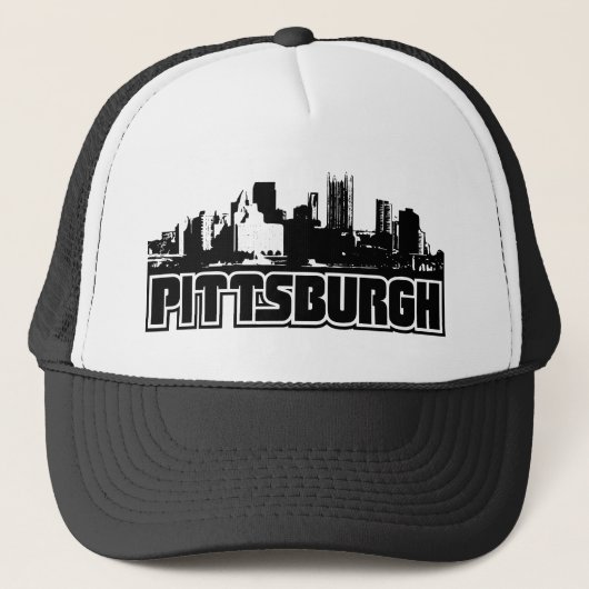 Pittsburgh Skyline Trucker Pet (Voorkant)