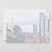 Pittsburgh Skyline van Smithfield St Bridge Kaart (Achterkant)