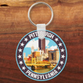 Pittsburgh Sleutelhanger (Achterkant)