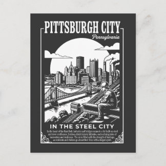 Pittsburgh Stad Pennsylvania In The Steel City Briefkaart