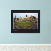 Pittsburgh Stadium Foto Canvas Afdruk (Insitu (Houten vloer))