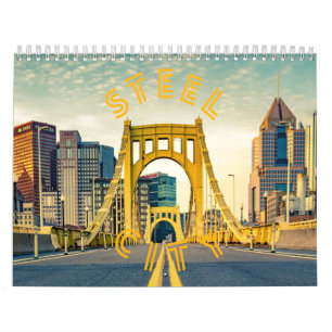 Pittsburgh Steel City Skyline 412 Pennsylvania Can Kalender
