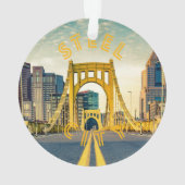 Pittsburgh Steel City Skyline Bridge Pennsylvanie  (dos)