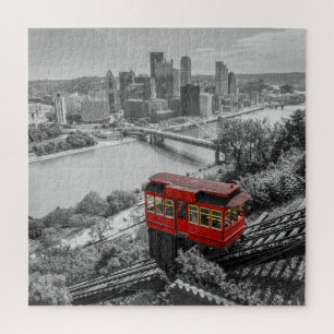 Pittsburgh Steel City Skyline inline Fotografie Legpuzzel