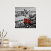Pittsburgh Steel City Skyline inline Fotografie Poster (Keuken)
