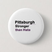 Pittsburgh Sterker dan Hate Ronde Button 5,7 Cm (Voorkant)