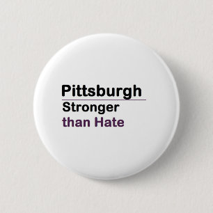 Pittsburgh Sterker dan Hate Ronde Button 5,7 Cm