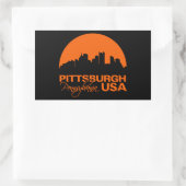PITTSBURGH-stickers - aanpasbaar Rechthoekige Sticker (Tas)
