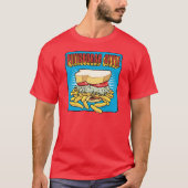 Pittsburgh Style Sandwich op Blue T-shirt (Voorkant)