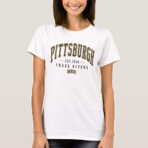 Pittsburgh Three Rivers Vintage Dames T-Shirt