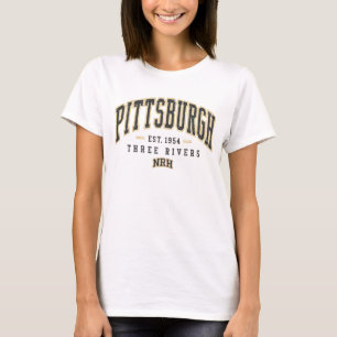 Pittsburgh Three Rivers Vintage Dames T-Shirt