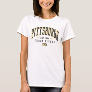 Pittsburgh Three Rivers Vintage Dames T-Shirt