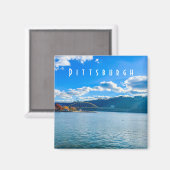 Pittsburgh Uitzicht Magnet Magneet (Voorkant / Achterkant)