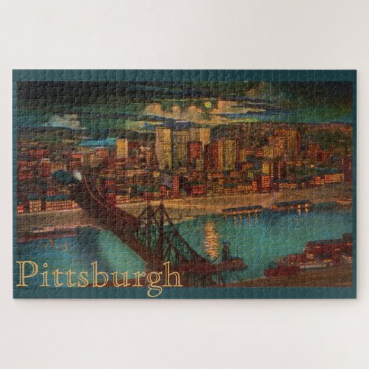 Pittsburgh van Moonlight Grote puzzel (Horizontaal)