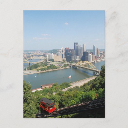 Pittsburgh van Mt Washington Briefkaart (Voorkant)