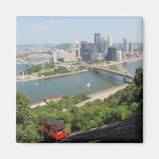 Pittsburgh van Mt Washington Magneet (Voorkant)