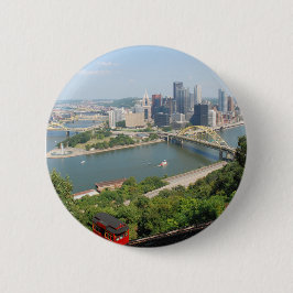 Pittsburgh van Mt Washington Ronde Button 5,7 Cm