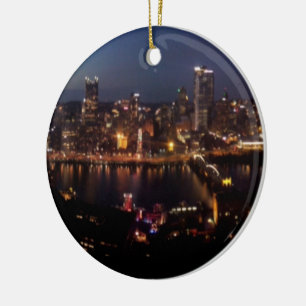 Pittsburgh via Monongahela Keramisch Ornament