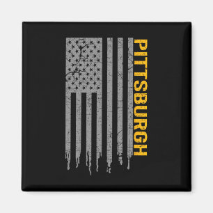 Pittsburgh Vlag Patriottisch Amerikaans Vlag van P Magneet
