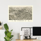 Pittsfield, MA Panoramic Map - 1899 Poster (Thuiskantoor)