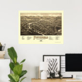 Pittsfield, NH Panoramic Map - 1884 Poster (Thuiskantoor)