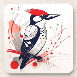 Pivert Art Déco Set de dessous de verre en plastiq