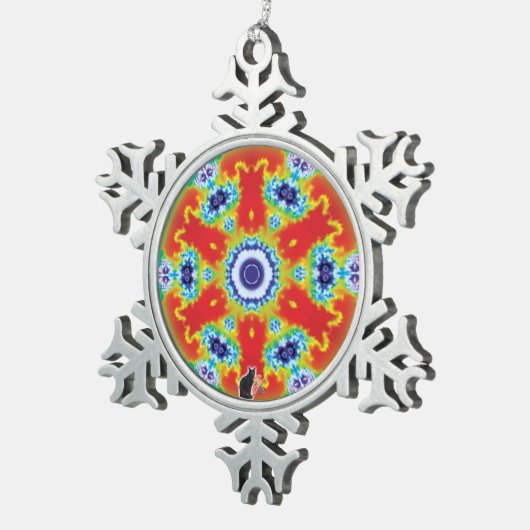 Pivitol Kaleidoscope Snowflake Ornament (Rechts)