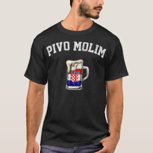 pivo molim kroatisch bier alsjeblieft kroatië t-shirt