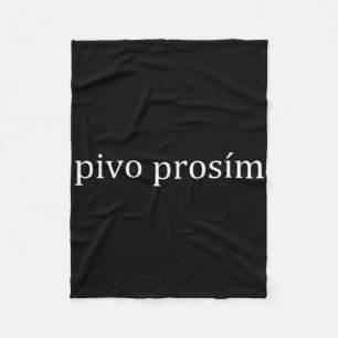 Pivo Prosim Bier Alstublieft Tsjechisch Taal Praag Fleece Deken
