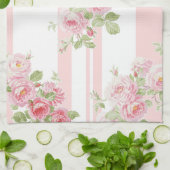 Pivoine de roses d'été de jour de serviette de (Plié)