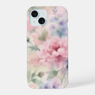Pivoine Florale Aquarelle Rose Clair