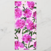 Pivoine. Menu plat (Dos)