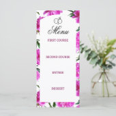 Pivoine. Menu plat (Debout devant)