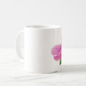 Pivoine rose sur la tasse (Devant gauche)