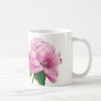 Pivoine rose sur la tasse