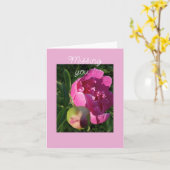 Pivoine rose - Vous manquant  Carte (Fleur jaune)