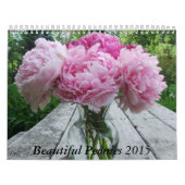 Pivoines 2015 fleurs de calendrier (Protection)