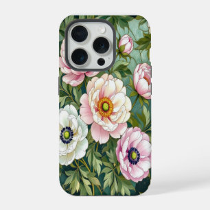 Pivoines chic anémones effet verre teinté