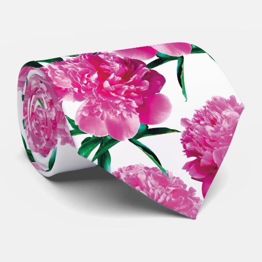 Pivoines. Cravate (Roulé)