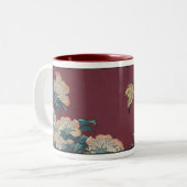 Pivoines et tasse jaune canari (Devant gauche)