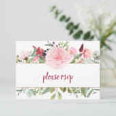 Pivoines Rose Pâle Verdure RSVP (Debout devant)