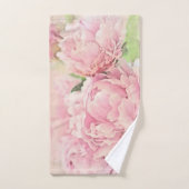 Pivoines roses (Serviette à main)