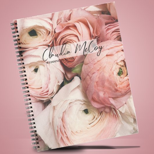 Pivoines roses | Cahier à spirale professionnel