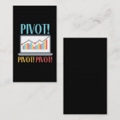Pivot Analytics Finance Data Science Computer Visitekaartje (Voorkant / Achterkant)
