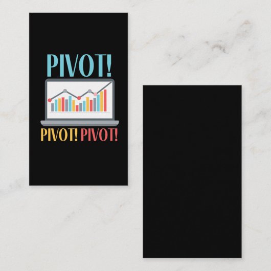 Pivot Analytics Finance Data Science Computer Visitekaartje (Voorkant / Achterkant)